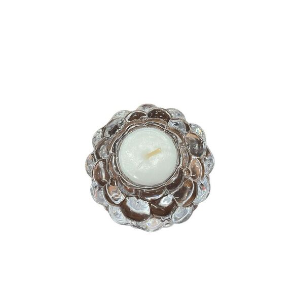 ORREFORS Crystal Raspberry Bubble Sweden Votive Candle Holder Anne Nilsson - Picture 2 of 5